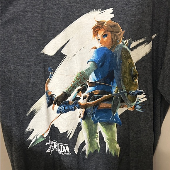 Nintendo Gray Zelda Short Sleeve Tee - Picture 4 of 4
